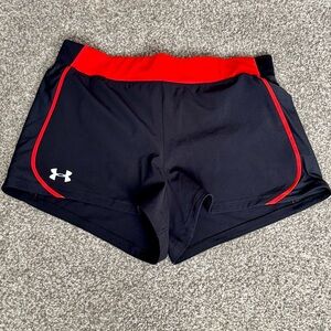 Under Armour Black HeatGear Shorts Size Medium